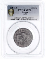 2 Mark 1904 J. Im PCGS-Blister Mit Grading AU 58. Schöne Patina. Jaeger 59. - Otros & Sin Clasificación