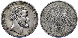 2 Mark 1892 A, Zum 25-jähr. (Regierungsjubiläum). Vorzüglich, Etwas Berieben. Jaeger 117. - Otros & Sin Clasificación