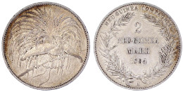 2 Neuguinea-Mark 1894 A, Paradiesvogel. Sehr Schön. Jaeger 706. - Nouvelle Guinée Allemande