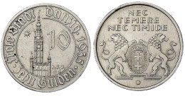 10 Gulden 1935. Rathaus Mit Stern. Sehr Schön/vorzüglich. Jaeger D 20. - Andere & Zonder Classificatie