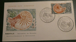 NOUVELLE CALEDONIE - Fdc 1962 -NAUTILE AQUARIUM DE NOUMEA PA71 - Storia Postale