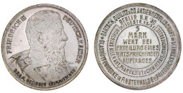 5 Mark Wertmünze Der Bartsch, Quilitz & Co Aktiengesellschaft O.J. (1888). Brb. Kaiser Friedrich III. N.r./Wert Und  - Sonstige & Ohne Zuordnung