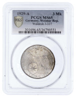 1929 A. Im PCGS-Blister Mit Grading MS 65. Jaeger 337. - Other & Unclassified