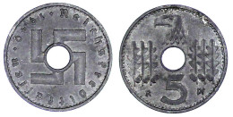 5 Pfennig 1940 F. Vorzüglich, Selten. Jaeger 618. - Andere & Zonder Classificatie