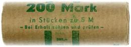 Originalrolle (Papier) Mit 40 X 5 Mark 1990 A, Postwesen. Stempelglanz, Export. Jaeger 1631. - Otros & Sin Clasificación