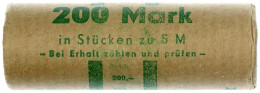 Originalrolle (Papier) Mit 40 X 5 Mark 1990 A, Postwesen. Stempelglanz, Export. Jaeger 1631. - Andere & Zonder Classificatie