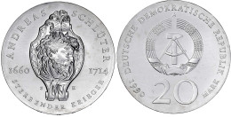 20 Mark 1990 A, Schlüter. Randschrift Läuft Rechts Herum. Stempelglanz. Jaeger 1634. - Other & Unclassified