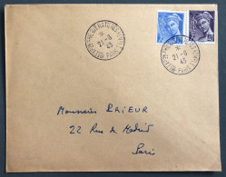 France, Cachet 1er EXPOon PHILque MATIERES REMPLI / PARIS 21.6.1943 Sur Enveloppe - (B2918) - Cachets Commémoratifs