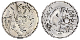 Probe V. Victor Huster Zu 10 Euro In Silber Piefort 2008. Franz Kafka. Glatter Rand, Nummerierung 40/40. 36 Mm, 35,22 G. - Other & Unclassified