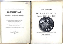 2 Bücher Zu Renaissancemedaillen: BERNHART, M. Die Bildnismedaillen Karls Des Fünften. München 1919 (100 Seiten, 16 Tafe - Boeken & Software