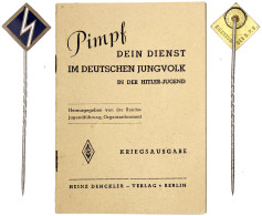 Abzeichen Für Wölflinge (1922-1927) Des Deutschen Pfadfinderbundes (DPB). Dazu Pimpfenheft Der Reichsjugendführung. Vorz - Andere & Zonder Classificatie