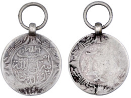 Silberne Habibullah-Ehrenmedaille AH 1320 = 1902. Mit Öse Und Ring. 32 Mm; 13,07 G. Schön. Barac 4. - Zonder Classificatie
