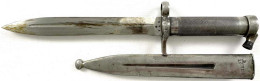 Seitengewehr M1896 Für Das Mauser-Gewehr. In Eisenscheide. Länge 34,5 Cm - Knives/Swords