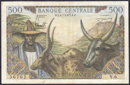 500 Francs O.D. (1962). III, Selten. Pick 11. - Kameroen