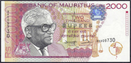 2000 Rupees 1998. I. Pick 48. - Mauritius