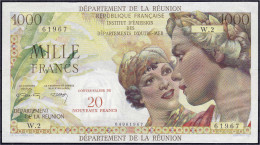 Französiche Administration, 20 Nouveaux Francs O.D (1971). I- Pick 55b. - Réunion