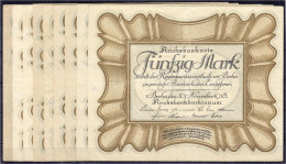 9x 50 Mark (Eierschein) 30.11.1918. III. Rosenberg 57. - Andere & Zonder Classificatie