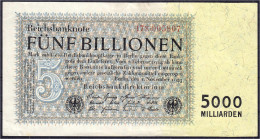 5 Bio. Mark 1.11.1923. Reichsdruck. KN 6-stellig, FZ: N. III, Selten. Rosenberg 127. Grabowski. DEU-156. Pick 130. - Sonstige & Ohne Zuordnung