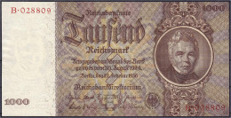 1000 Reichsmark 22.2.1936. Unterdruckbuchstabe E, Serie B. I. Rosenberg 177. Grabowski. DEU-212. - Sonstige & Ohne Zuordnung