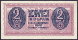 Behelfszahlungsmittel Der Wehrmacht, 2 Reichsmark O.D. Und O. KN. II. Rosenberg 506. Grabowski. DWM-7. Pick M37. - Andere & Zonder Classificatie