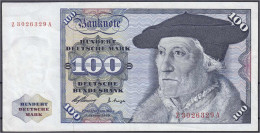 100 Deutsche Mark Austauschnote 2.1.1960. Serie Z/A. II- / III+, Selten. Rosenberg 266d. Grabowski. BRD-10d. - Andere & Zonder Classificatie