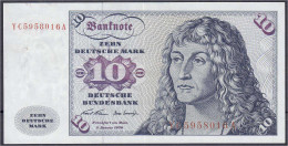 10 Deutsche Mark Austauschnote 2.1.1970. Serie YC/A. II / II-, Selten. Rosenberg 270c. Grabowski. BRD-14c. - Otros & Sin Clasificación