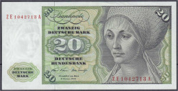 20 Deutsche Mark Austauschnote 2.1.1970. Serie ZE/A. II, Sehr Selten. Rosenberg 271d. Grabowski. BRD-15d. - Autres & Non Classés