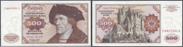 500 Deutsche Mark Austauschnote 2.1.1970. Serie Y/A. III+, Sehr Selten. Rosenberg 274b. Grabowski. BRD-18b. - Andere & Zonder Classificatie