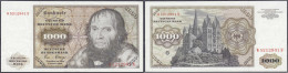 1000 Deutsche Mark 2.1.1980. Serie W/N. II. Rosenberg 291a. Grabowski. BRD-35a. - Otros & Sin Clasificación