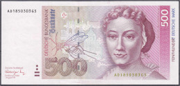 500 Deutsche Mark 1.8.1991. Serie AD/G. I- Bis II+ Rosenberg 301a. Grabowski. BRD-45a. - Autres & Non Classés