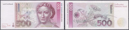 500 Deutsche Mark Austauschnote 1.10.1993. Serie YA/A. II+, Kl. Zählknick, Selten. Rosenberg 307b. Grabowski. BRD-51b. - Other & Unclassified