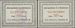 Alte Apotheke Fr. C. Reichmann, 2x 50 Rpf. O.D. (1947). 1x Mit Und 1x Ohne Stempel. I- Schöne -. - [11] Emisiones Locales