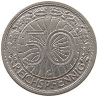 WEIMARER REPUBLIK 50 PFENNIG 1927 G  #s040 0407 - 50 Rentenpfennig & 50 Reichspfennig
