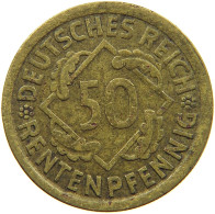 WEIMARER REPUBLIK 50 PFENNIG 1924 J  #a093 0819 - 50 Renten- & 50 Reichspfennig