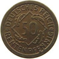 WEIMARER REPUBLIK 50 PFENNIG 1924 E  #c057 0227 - 50 Renten- & 50 Reichspfennig