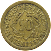 WEIMARER REPUBLIK 50 PFENNIG 1924 D  #c013 0229 - 50 Rentenpfennig & 50 Reichspfennig