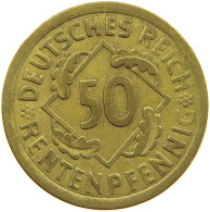 WEIMARER REPUBLIK 50 PFENNIG 1924 A  #c067 0379 - 50 Rentenpfennig & 50 Reichspfennig