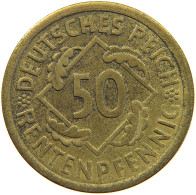 WEIMARER REPUBLIK 50 PFENNIG 1924 A  #c019 0621 - 50 Renten- & 50 Reichspfennig