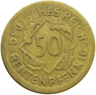 WEIMARER REPUBLIK 50 PFENNIG 1924 D  #a093 0837 - 50 Renten- & 50 Reichspfennig