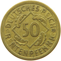 WEIMARER REPUBLIK 50 PFENNIG 1924 A  #t145 0025 - 50 Renten- & 50 Reichspfennig