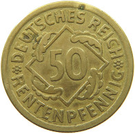 WEIMARER REPUBLIK 50 PFENNIG 1924 A  #c011 0789 - 50 Renten- & 50 Reichspfennig