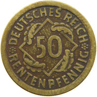 WEIMARER REPUBLIK 50 PFENNIG 1924 A  #c006 0693 - 50 Renten- & 50 Reichspfennig