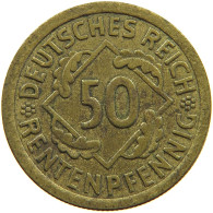 WEIMARER REPUBLIK 50 PFENNIG 1924 A  #a093 0831 - 50 Rentenpfennig & 50 Reichspfennig