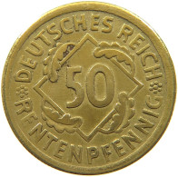 WEIMARER REPUBLIK 50 PFENNIG 1924 A  #a047 0179 - 50 Renten- & 50 Reichspfennig