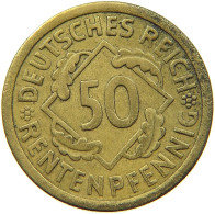 WEIMARER REPUBLIK 50 PFENNIG 1924 A  #a019 0925 - 50 Rentenpfennig & 50 Reichspfennig