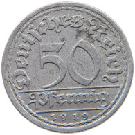 WEIMARER REPUBLIK 50 PFENNIG 1919 A  #c030 0173 - 50 Rentenpfennig & 50 Reichspfennig