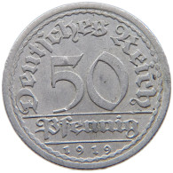 WEIMARER REPUBLIK 50 PFENNIG 1919 A  #a089 0023 - 50 Renten- & 50 Reichspfennig