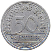 WEIMARER REPUBLIK 50 PFENNIG 1919 A  #a089 0019 - 50 Renten- & 50 Reichspfennig