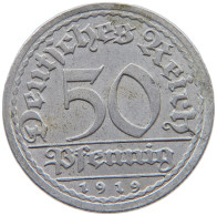 WEIMARER REPUBLIK 50 PFENNIG 1919 A  #a089 0015 - 50 Rentenpfennig & 50 Reichspfennig