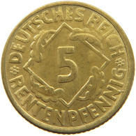 WEIMARER REPUBLIK 5 PFENNIG 1924 G  #a053 0371 - 5 Renten- & 5 Reichspfennig